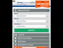 Tablet Screenshot of alaskacruiseexperts.com